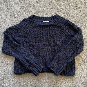 Navy Blue Aeropostale Knit Sweater Size S